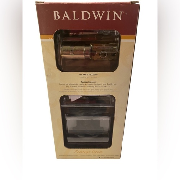 Baldwin Prestige Series Cerrojo Venetian Bronze Deadbolt w/SmartKey New in box - Picture 3 of 11